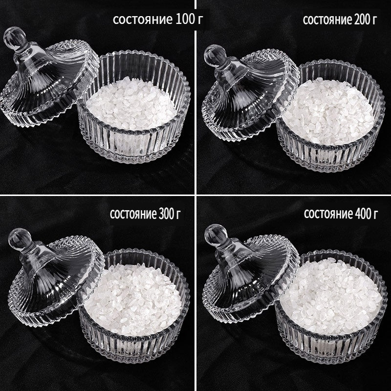 RYS Crystal degaussing bowl, Yushou salt purification glass bowl