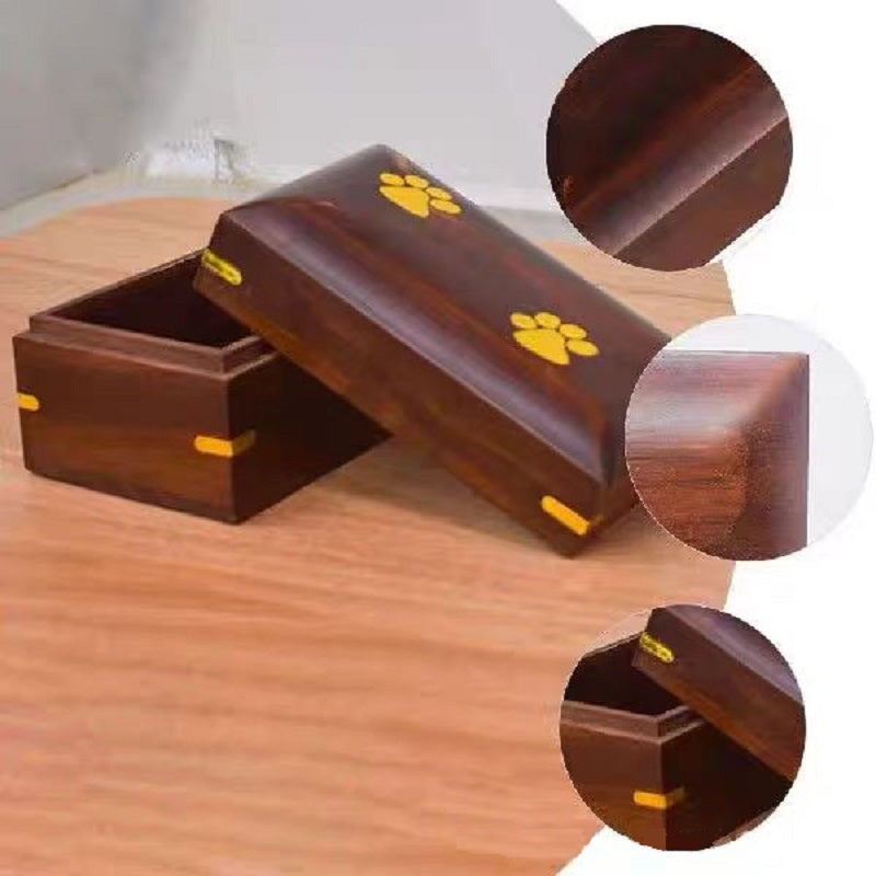 YZBZ Wooden pet urns suitable for dogs, cats and other pets