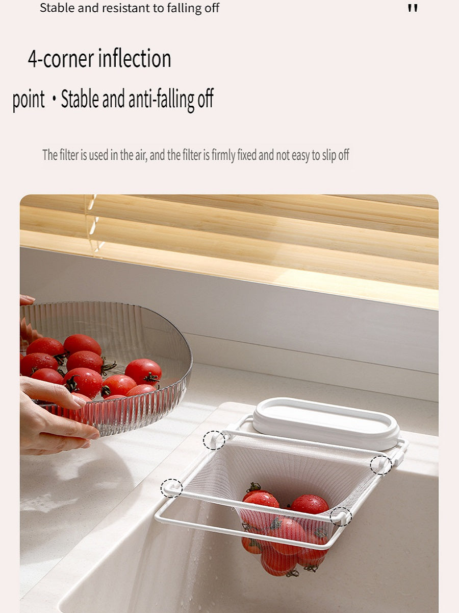 FaSoLa Kitchen sink filter and drain rack, food waste net bag, sink drain net