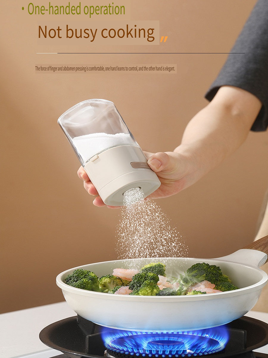FaSoLa Kitchen push-type quantitative seasoning jar, sealed and moisture-proof