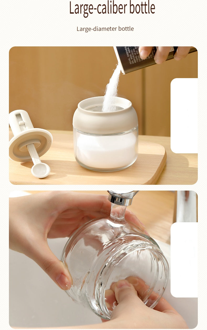 FaSoLa Seasoning bottle, seasoning jar, spoon lid integrated, spoon retractable, 280ml