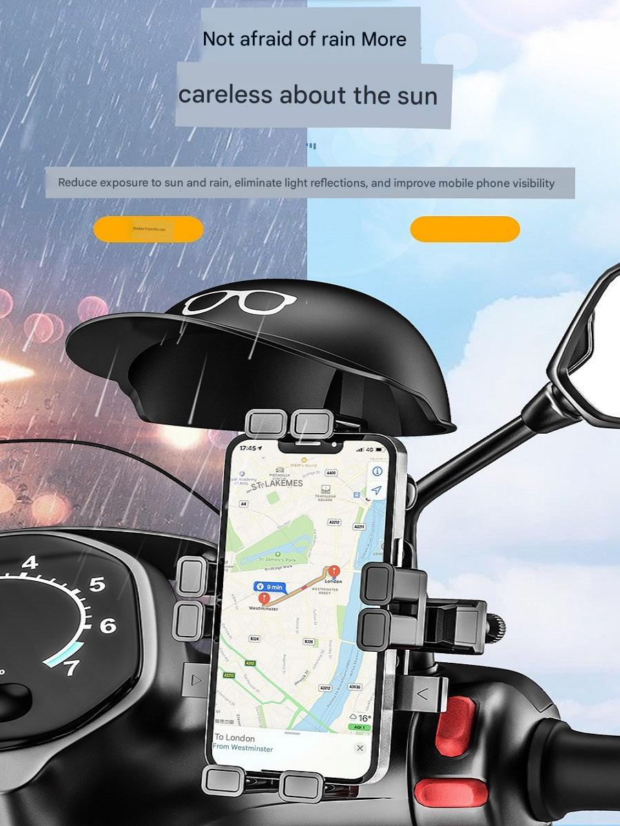MCZB Motorcycle and bicycle mobile phone holder, waterproof sunshade