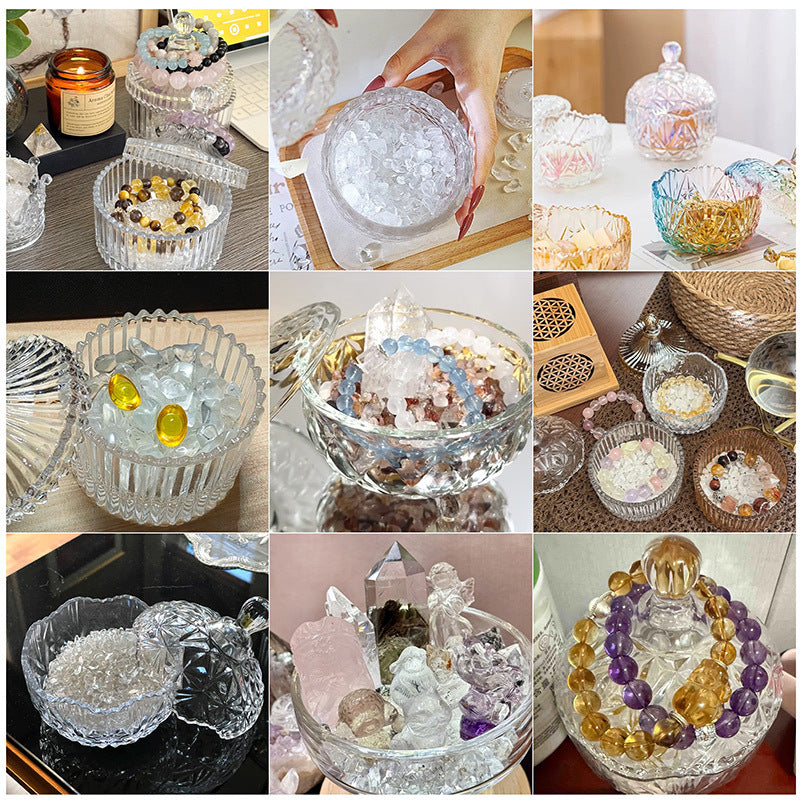 RYS Crystal degaussing bowl, Yushou salt purification glass bowl