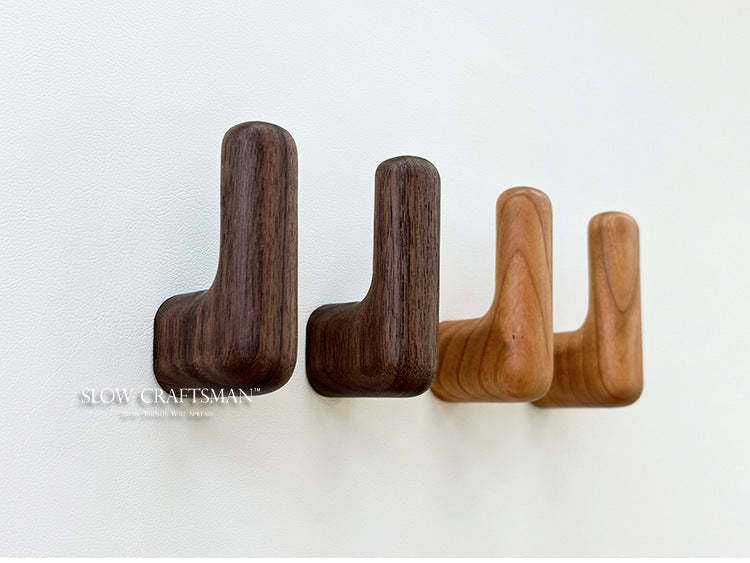 XMT Black walnut/cherry L-shaped hook