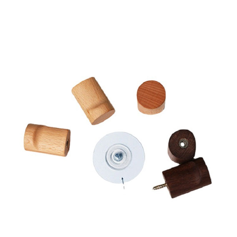 XMT Nordic beech creative hook, punch-free, non-slip, wall-mounted coat hook