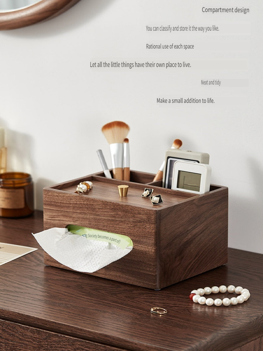 MYZD Walnut tissue box