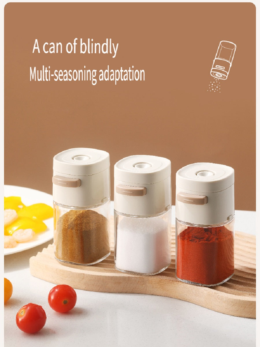 FaSoLa Kitchen push-type quantitative seasoning jar, sealed and moisture-proof