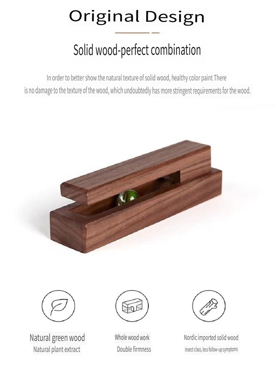 YZBZ Wooden marble towel hook, no punching required