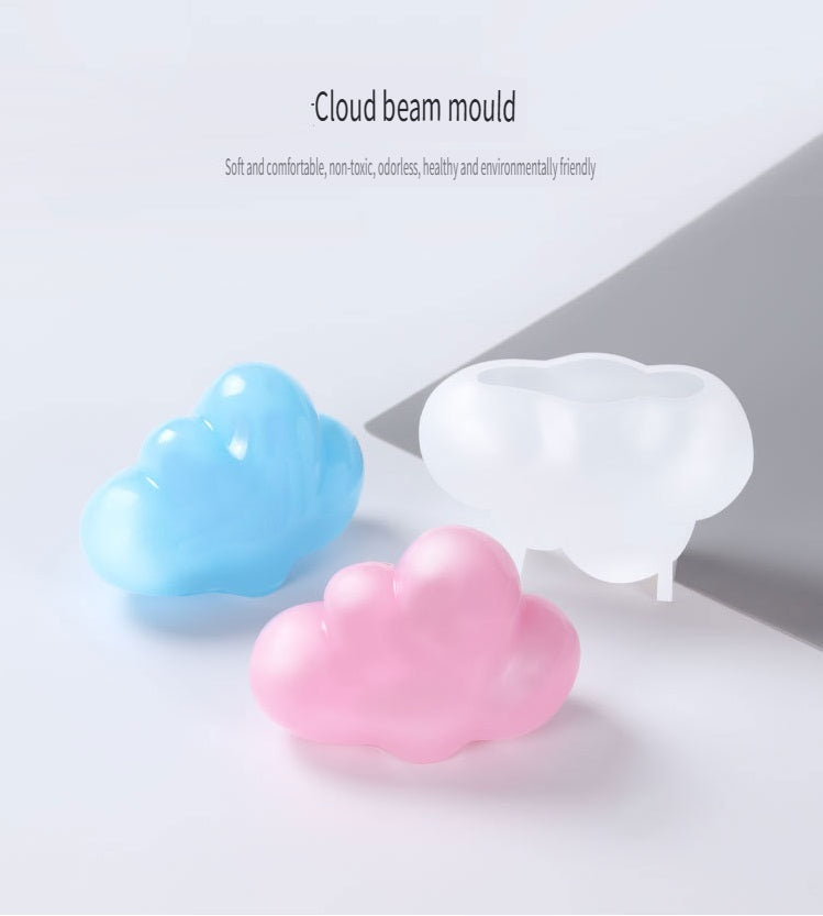 MSH 3D three-dimensional small cloud silicone mold, suitable for epoxy, gypsum and other handmade DIY molds