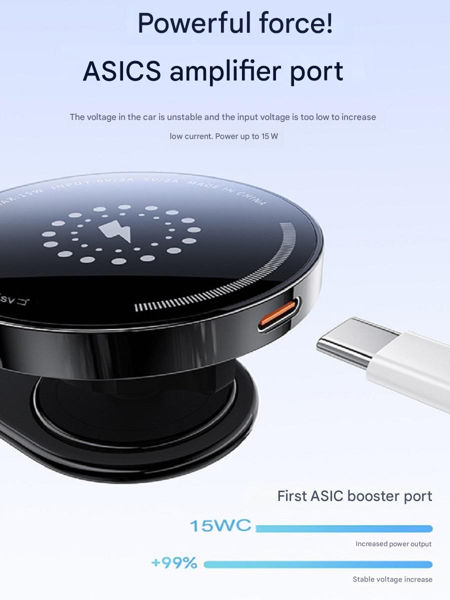 ZLKJ Magsafe car magnetic wireless charging bracket that can be bent as desired