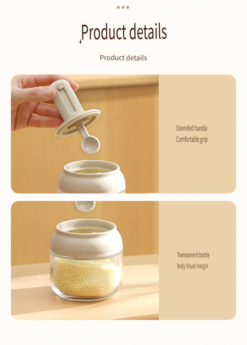 FaSoLa Seasoning bottle, seasoning jar, spoon lid integrated, spoon retractable, 280ml