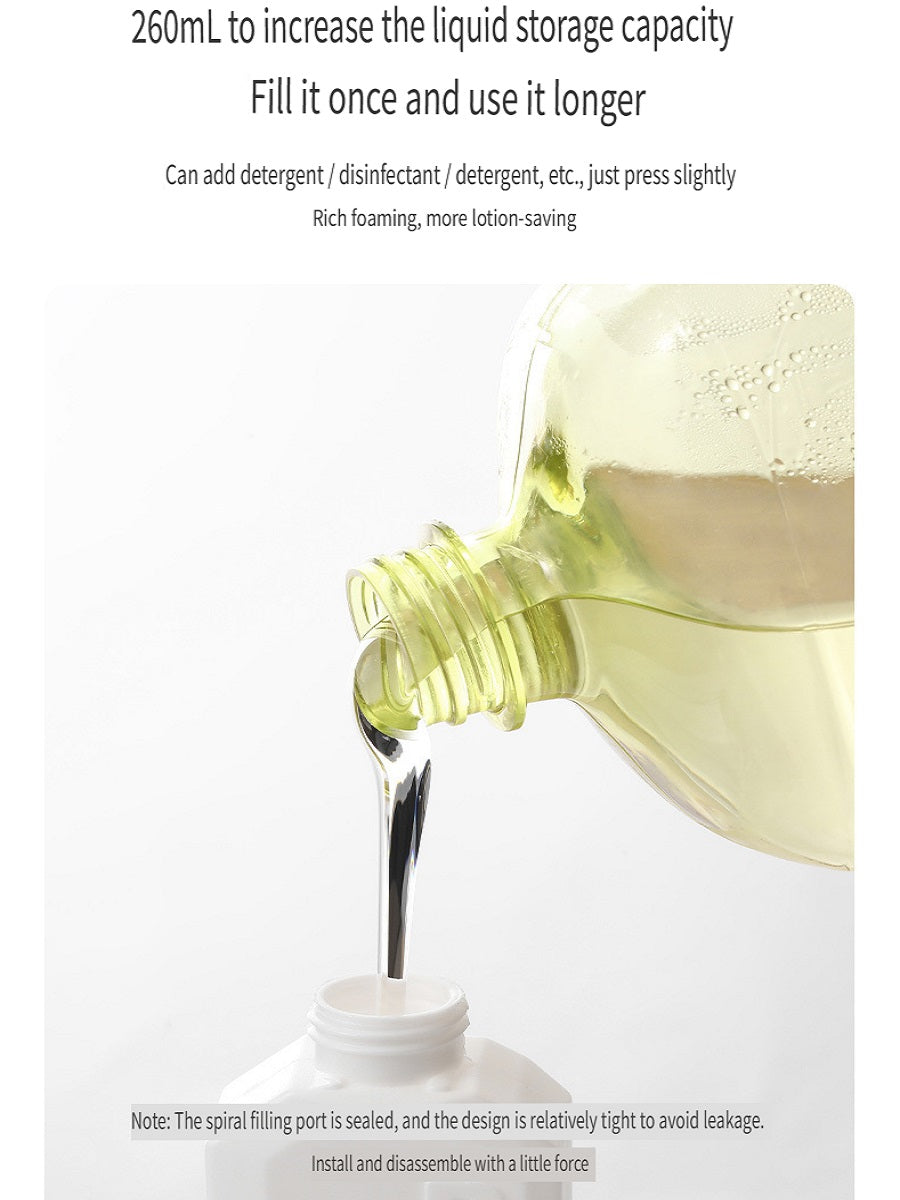 FaSoLa Multifunctional liquid storage squeeze sponge brush, household long handle liquid filling with kettle brush