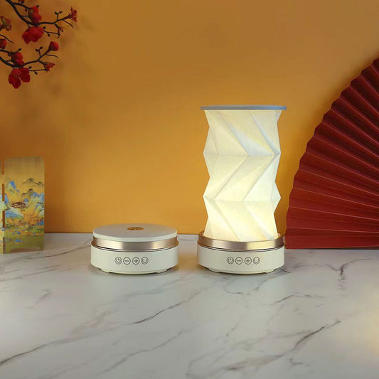 OBB LED folding night light, USB charging, rotating, with Bluetooth speaker, revolving lantern, cultural and creative gift