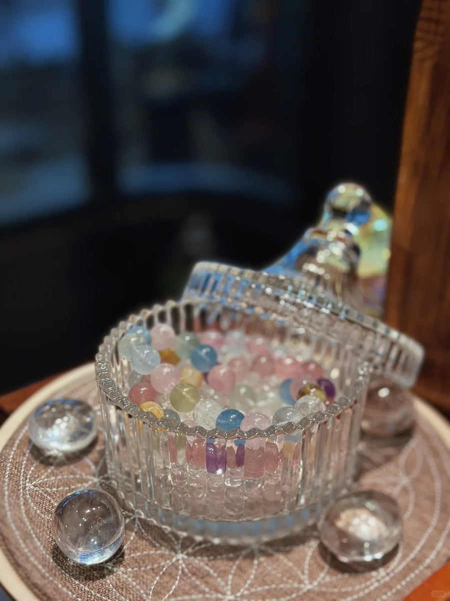 RYS Crystal degaussing bowl, Yushou salt purification glass bowl