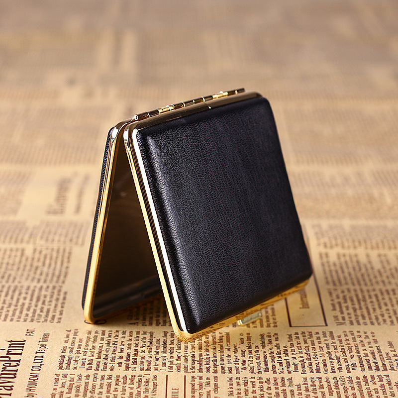 IMCO Brass leather cigarette case, can hold 20 cigarettes, a gift for men
