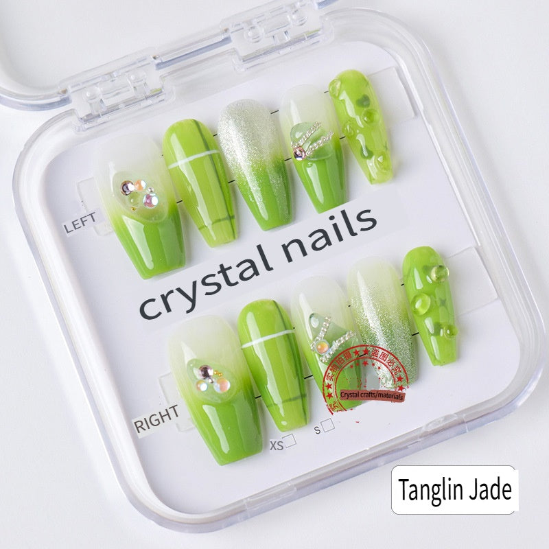 APENG Natural crystal gravel manicure sheet, fake nail manicure sheet