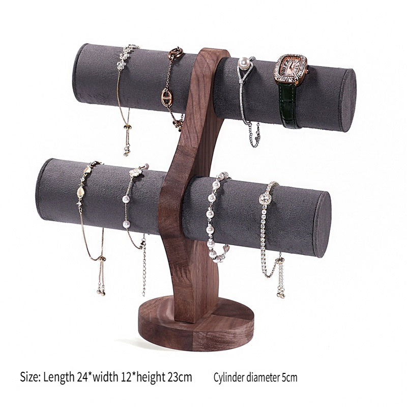 LVCAI Walnut jewelry display stand, a variety of styles