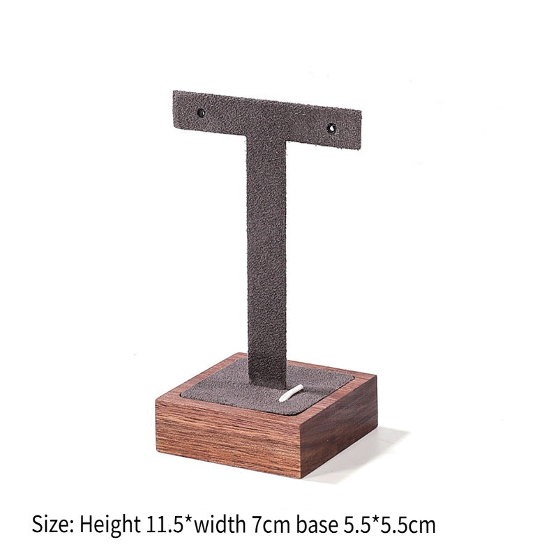 LVCAI Walnut jewelry display stand, a variety of styles