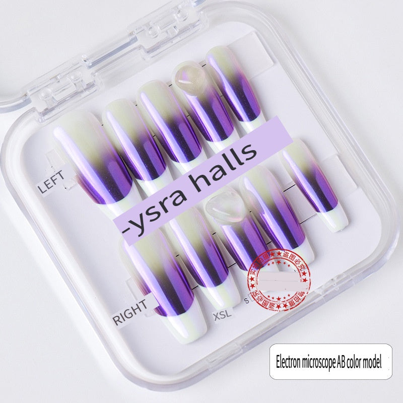 APENG Natural crystal gravel manicure sheet, fake nail manicure sheet