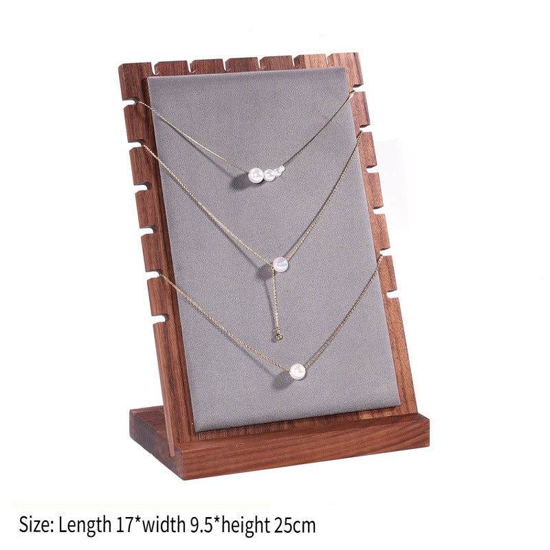 LVCAI Walnut jewelry display stand, a variety of styles