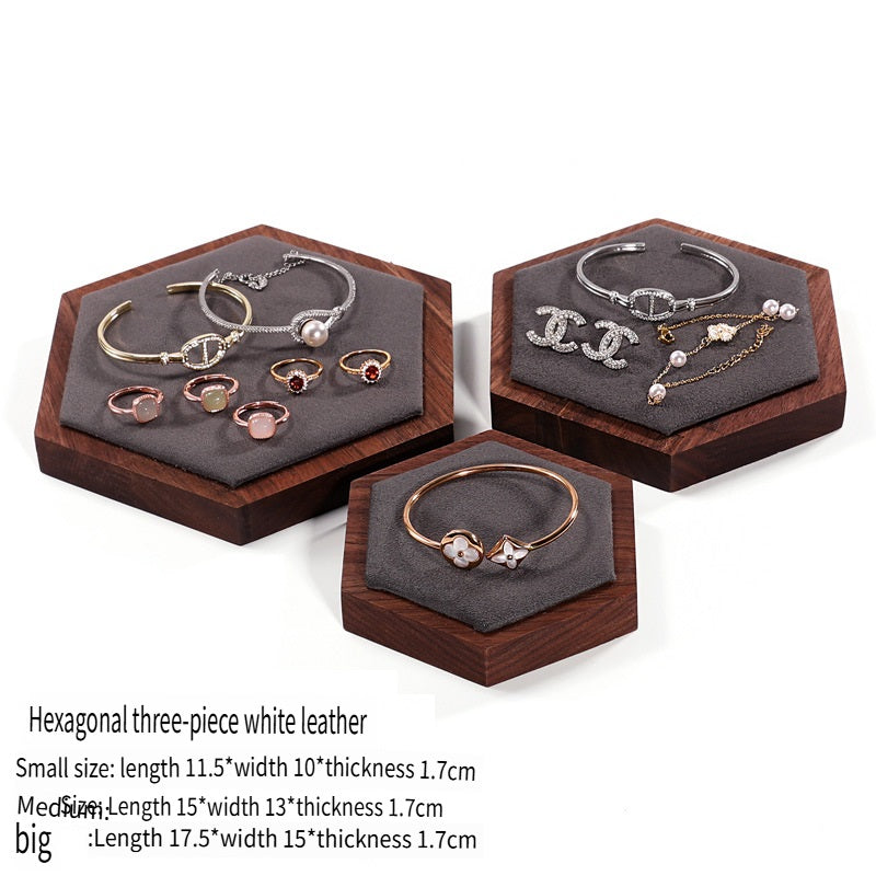 LVCAI Walnut jewelry display stand, a variety of styles