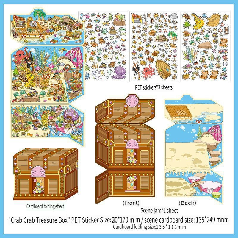 RetroStory Infeel.Me 2.5D background decoration stickers, diy landscaping stickers