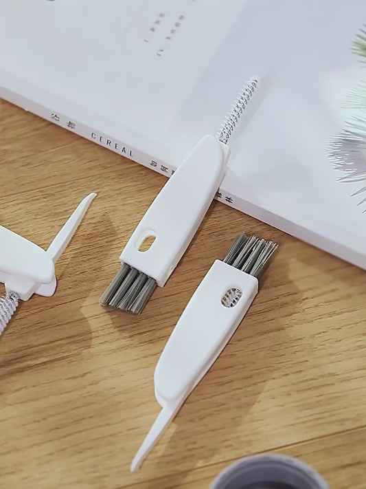 FaSoLa Kitchen three-in-one cleaning brush, easy to clean the lid of the water cup, the corners of the cup, the gaps and grooves