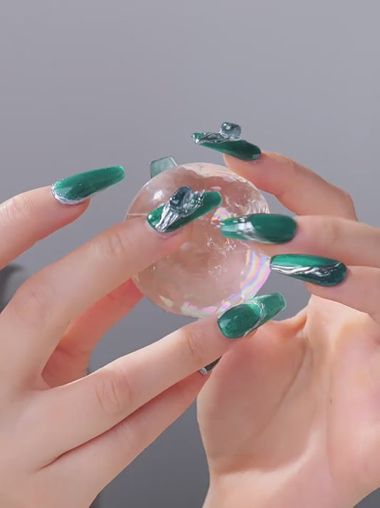 APENG Natural crystal gravel manicure sheet, fake nail manicure sheet